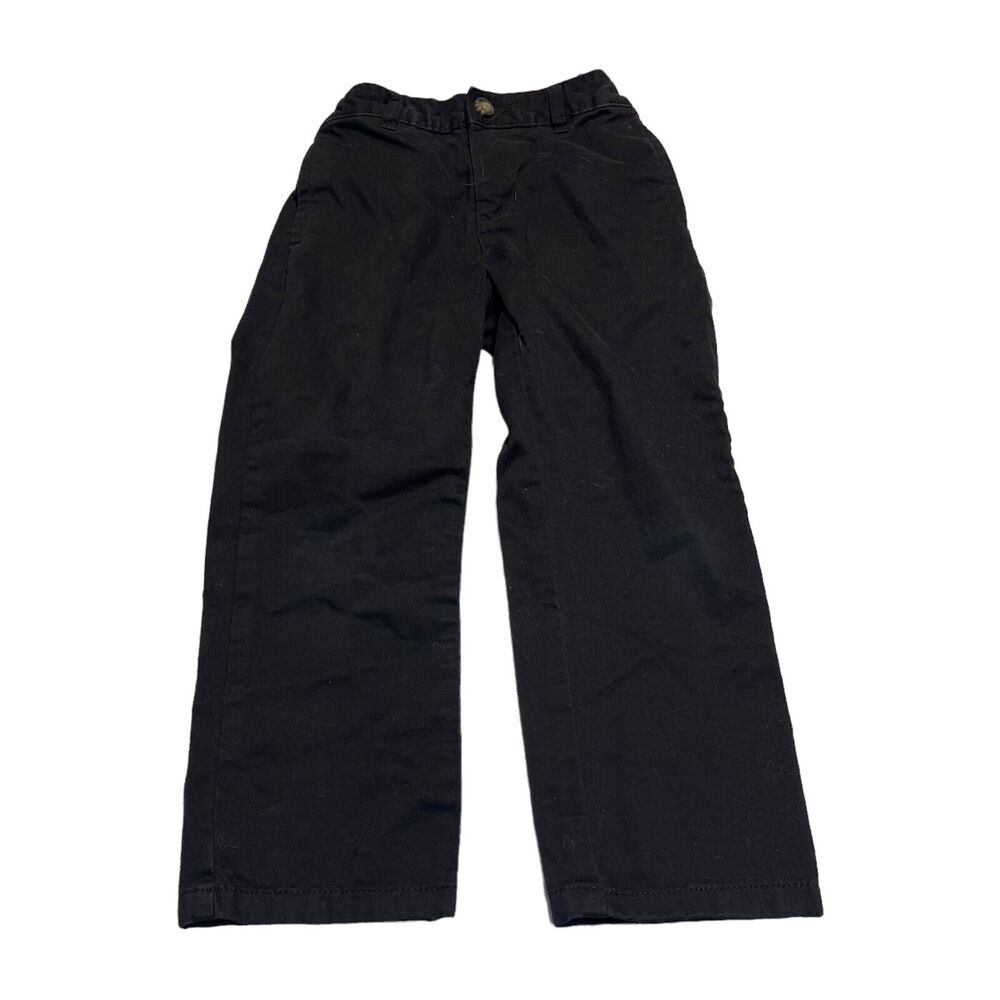 The Children’s Place Pants Boys 5 Black Denim Mid-Rise Classic Fit Straight Leg - Picture 1 of 6